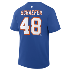 New York Islanders Matthew Schaefer Fanatics Royal Authentic Stack Name & Number T-Shirt