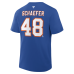 New York Islanders Matthew Schaefer Fanatics Royal Authentic Stack Name & Number T-Shirt