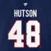 Толстовка Montreal Canadiens Lane Hutson Fanatics Navy Authentic Stack Name & Number