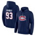 Толстовка Montreal Canadiens Ivan Demidov Fanatics Navy Authentic Stack Name & Number