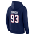 Толстовка Montreal Canadiens Ivan Demidov Fanatics Navy Authentic Stack Name & Number