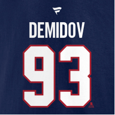 Толстовка Montreal Canadiens Ivan Demidov Fanatics Navy Authentic Stack Name & Number