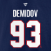 Толстовка Montreal Canadiens Ivan Demidov Fanatics Navy Authentic Stack Name & Number