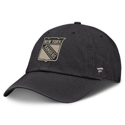 Бейсболка New York Rangers Fanatics Charcoal Road Phantom Washed