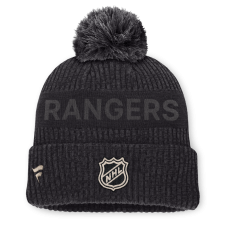 Шапка с помпоном New York Rangers Fanatics Charcoal Road Phantom Cuffed