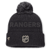 Шапка с помпоном New York Rangers Fanatics Charcoal Road Phantom Cuffed