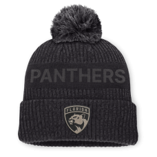 Шапка с помпоном Florida Panthers Fanatics Charcoal Road Phantom Cuffed Шапка с помпоном Florida Panthers Fanatics Charcoal Road Phantom Cuffed