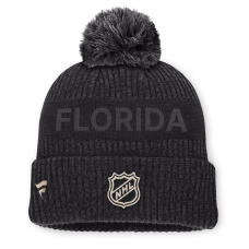 Шапка с помпоном Florida Panthers Fanatics Charcoal Road Phantom Cuffed Шапка с помпоном Florida Panthers Fanatics Charcoal Road Phantom Cuffed