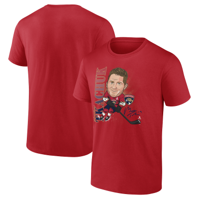 Футболка Florida Panthers Matthew Tkachuk Fanatics Red Caricature Player