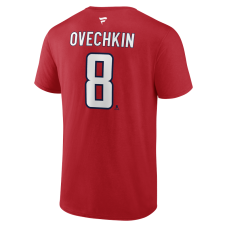 Washington Capitals Alexander Ovechkin Fanatics Red Authentic Stack Name & Number T-Shirt