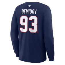Montreal Canadiens Ivan Demidov Fanatics Navy Authentic Stack Long Sleeve Name & Number T-Shirt Montreal Canadiens Ivan Demidov Fanatics Navy Authentic Stack Long Sleeve Name & Number T-Shirt