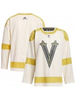 Игровая джерси Vegas Golden Knights adidas 2024 NHL Winter Classic Primegreen Authentic- Cream