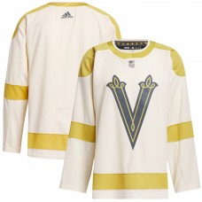 Игровая форма Vegas Golden Knights adidas 2024 NHL Winter Classic Primegreen Authentic- Cream