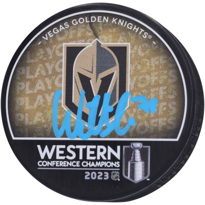 Шайба с автографом William Karlsson Vegas Golden Knights Fanatics Authentic Autographed 2023 Western Conference Champions