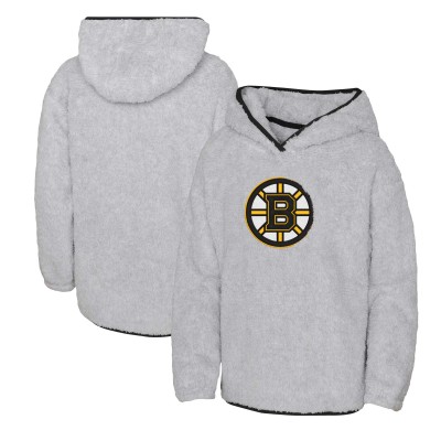 Толстовка Boston Bruins Girls Youth Ultimate Teddy Fleece - Heather Gray