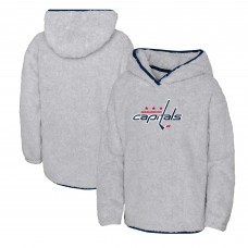 Толстовка Washington Capitals Girls Youth Ultimate Teddy Fleece - Heather Gray