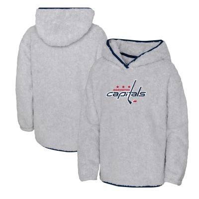Толстовка Washington Capitals Girls Youth Ultimate Teddy Fleece - Heather Gray