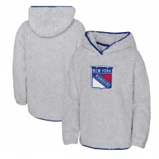 Толстовка Подростковая Girls New York Rangers Heather Gray Ultimate Teddy Fleece