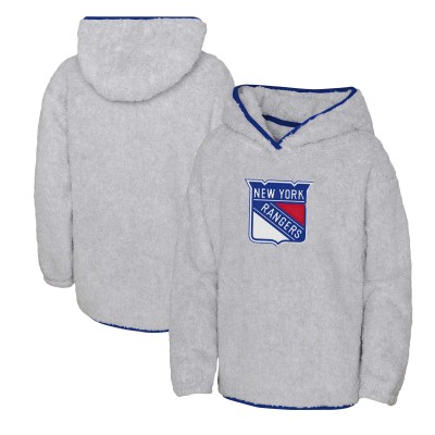 Толстовка Подростковая Girls New York Rangers Heather Gray Ultimate Teddy Fleece