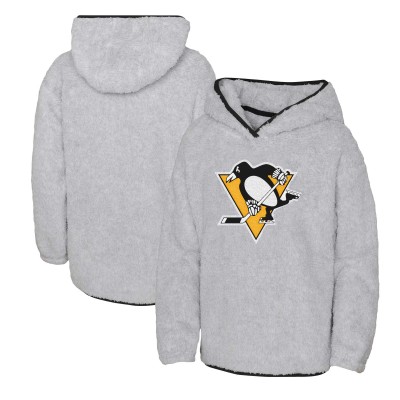 Толстовка Pittsburgh Penguins Girls Youth Ultimate Teddy Fleece - Heather Gray