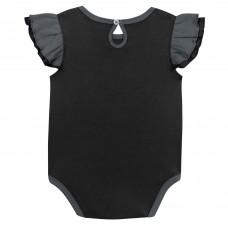 Girls Infant Vegas Golden Knights Black/Gray Two-Pack Training Bodysuit Set