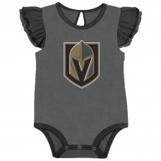 Girls Infant Vegas Golden Knights Black/Gray Two-Pack Training Bodysuit Set