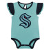 Girls Infant Seattle Kraken Navy/Light Blue Two-Pack Training Bodysuit Set