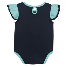 Girls Infant Seattle Kraken Navy/Light Blue Two-Pack Training Bodysuit Set