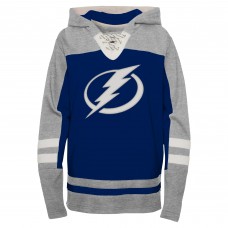 Толстовка Preschool Tampa Bay Lightning Blue Ageless Revisited Lace-Up V-Neck