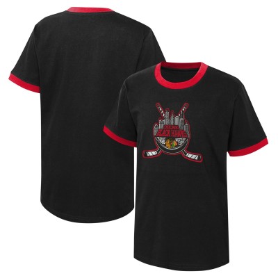 Футболка Chicago Blackhawks Youth Ice City - Black
