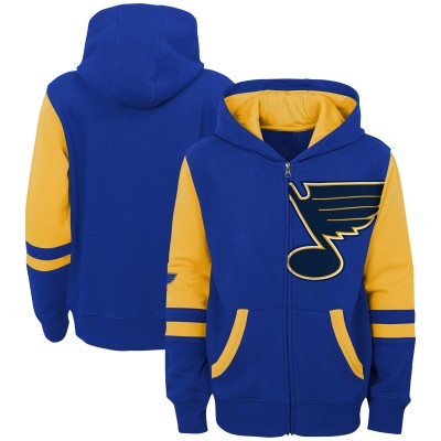 Толстовка на молнии St. Louis Blues Youth Face Off Color Block - Blue