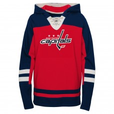 Толстовка Washington Capitals Youth Ageless Revisited Lace-Up V-Neck - Red