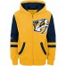 Толстовка на молнии Nashville Predators Youth Face Off Color Block - Gold