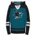 Толстовка San Jose Sharks Youth Ageless Revisited Lace-Up V-Neck - Teal