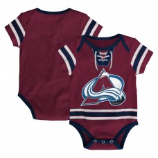Малышам Colorado Avalanche Burgundy Hockey Jersey Bodysuit