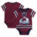 Малышам Colorado Avalanche Burgundy Hockey Jersey Bodysuit Малышам Colorado Avalanche Burgundy Hockey Jersey Bodysuit