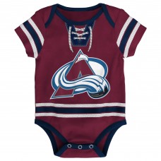 Малышам Colorado Avalanche Burgundy Hockey Jersey Bodysuit