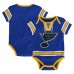 Малышам St. Louis Blues Blue Hockey Jersey Bodysuit