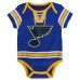 Малышам St. Louis Blues Blue Hockey Jersey Bodysuit