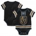 Малышам Vegas Golden Knights Black Hockey Jersey Bodysuit