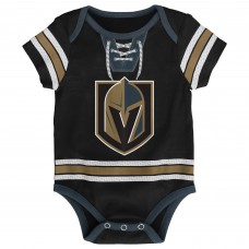 Малышам Vegas Golden Knights Black Hockey Jersey Bodysuit