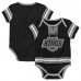 Малышам Los Angeles Kings Black Hockey Jersey Bodysuit