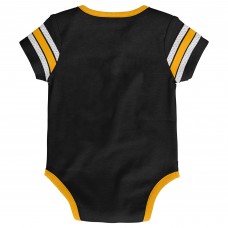 Малышам Pittsburgh Penguins Black Hockey Jersey Bodysuit Малышам Pittsburgh Penguins Black Hockey Jersey Bodysuit