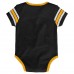 Малышам Pittsburgh Penguins Black Hockey Jersey Bodysuit
