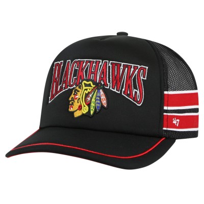 Бейсболка Chicago Blackhawks 47 Sideband Stripes - Black