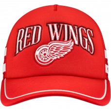 Detroit Red Wings 47 Red Sideband Stripes Trucker Snapback Hat Detroit Red Wings 47 Red Sideband Stripes Trucker Snapback Hat