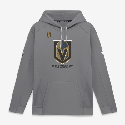 Толстовка Vegas Golden Knights Fanatics Gray 2026 Stanley Cup Playoffs Authentic Pro Rink Fly Fleece