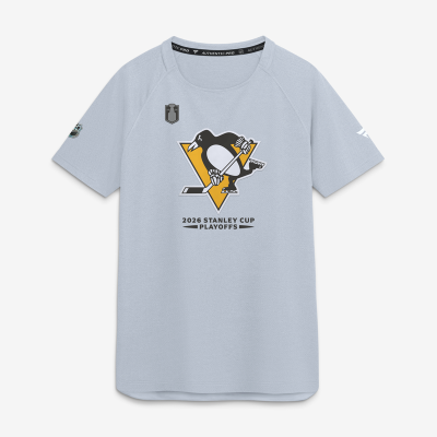 Футболка Pittsburgh Penguins Fanatics Gray 2026 Stanley Cup Playoffs Authentic Pro Rink Performance