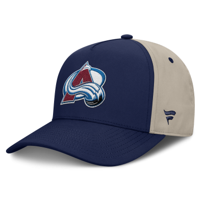 Бейсболка Colorado Avalanche Fanatics Navy/Tan 2026 Stanley Cup Playoffs Locker Room