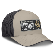 Бейсболка Vegas Golden Knights Fanatics Light Beige/Black 2026 NHL Western Conference Champions Locker Room Trucker